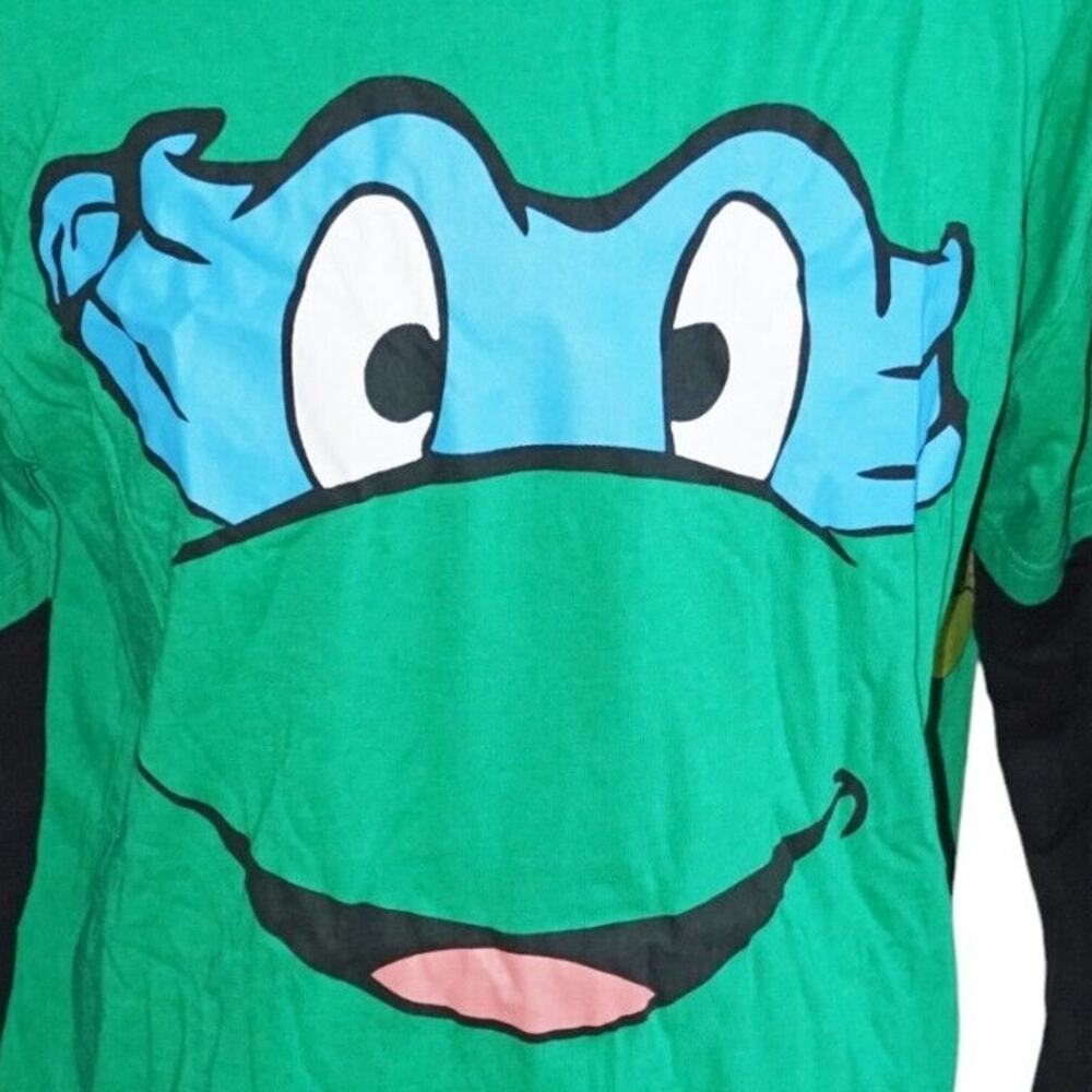 Medium Leonardo Teenage Mutant Ninja Turtles Long Sleeve Shirt + Beanie Cap 2011